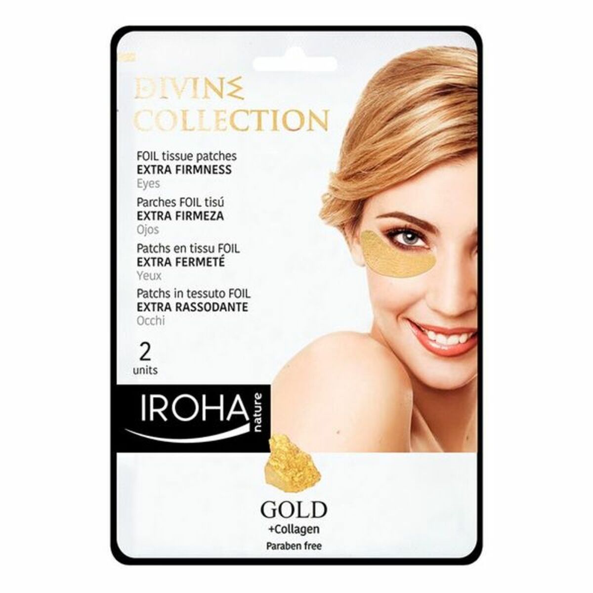 Patch for the Eye Area Gold Iroha Gold (2 uds) 2 Pieces-0