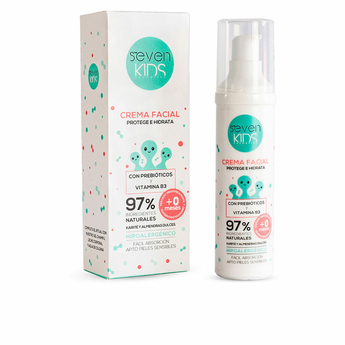 Crème hydratante pour le visage pour bébés Seven Kids Seven Kids 50 ml-0