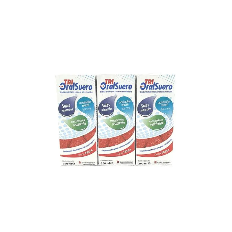 Bioral Trioralsuero Fresa Pack 3 Brick X 200 ml