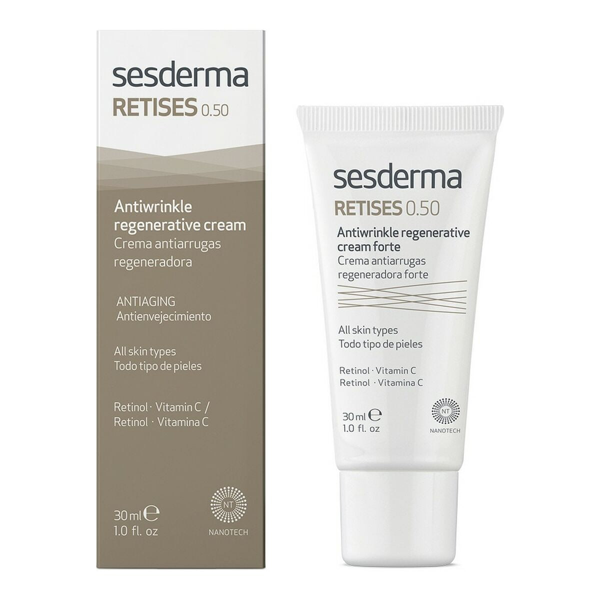 Regenerating anti-wrinkle cream Sesderma Retises 0.50 Forte (30 ml)-1