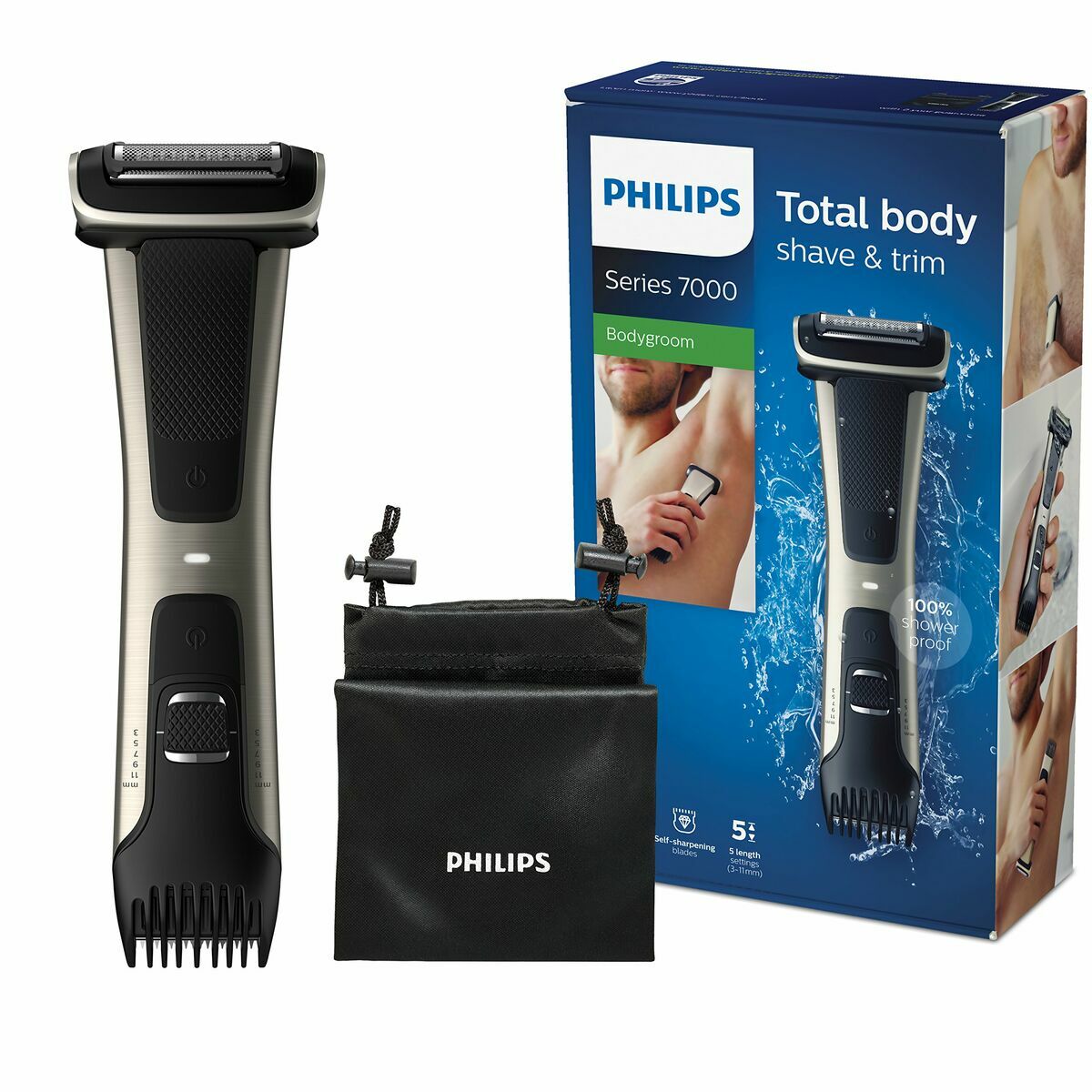 Elektrorasierer Philips BG7025/15 Schwarz-5