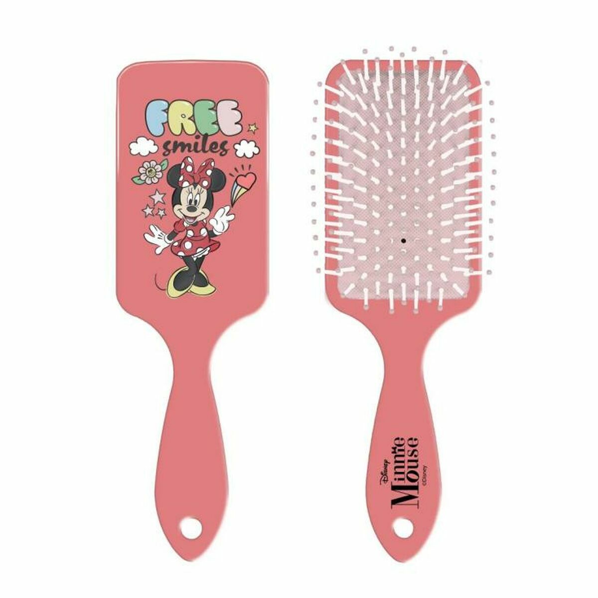 Entwirrende Haarbürste Disney 7,5 x 22,5 x 3,5 cm Pink Minnie Mouse-0