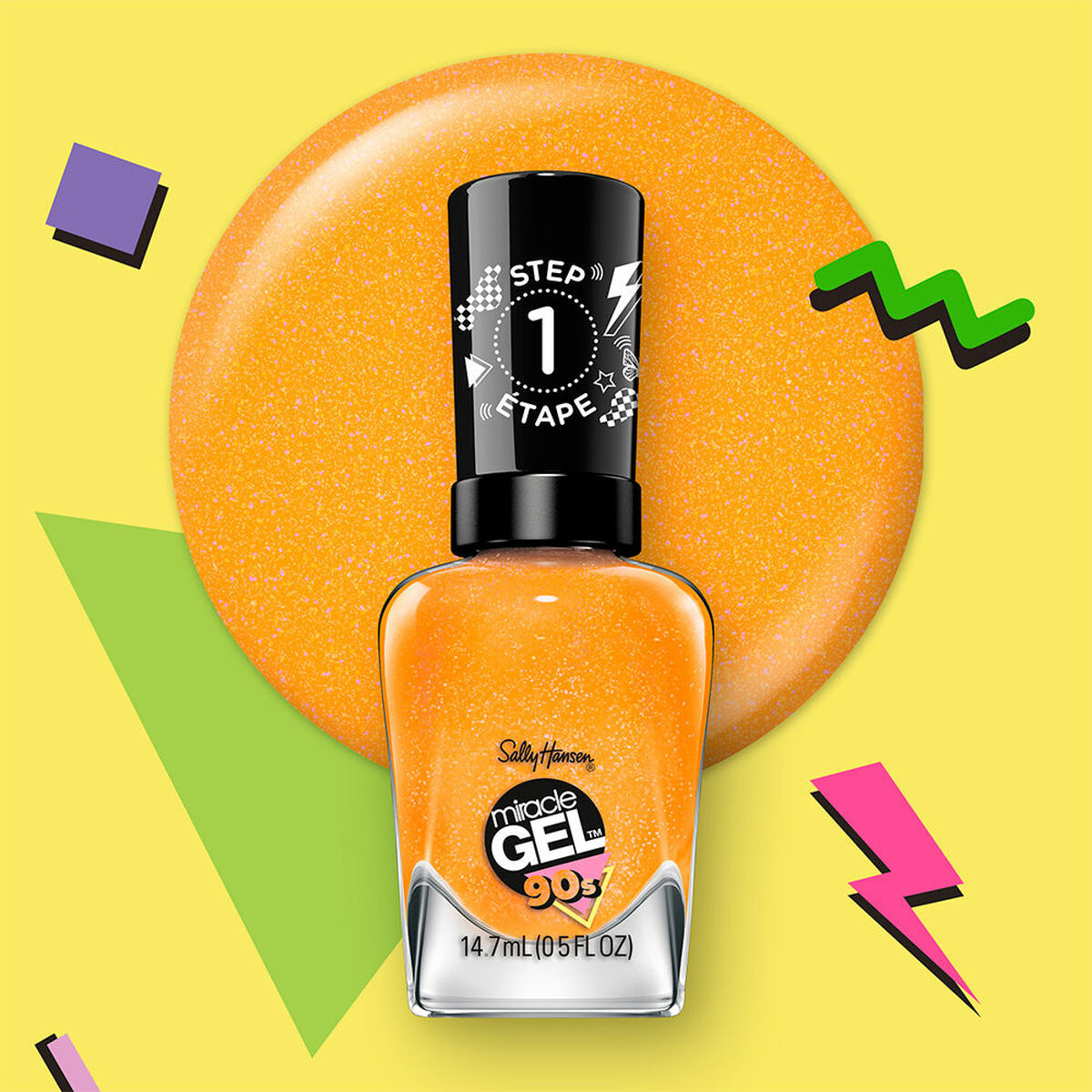 Nagellack Sally Hansen MIRACLE GEL 90s Be Bright Back 14,7 ml-1