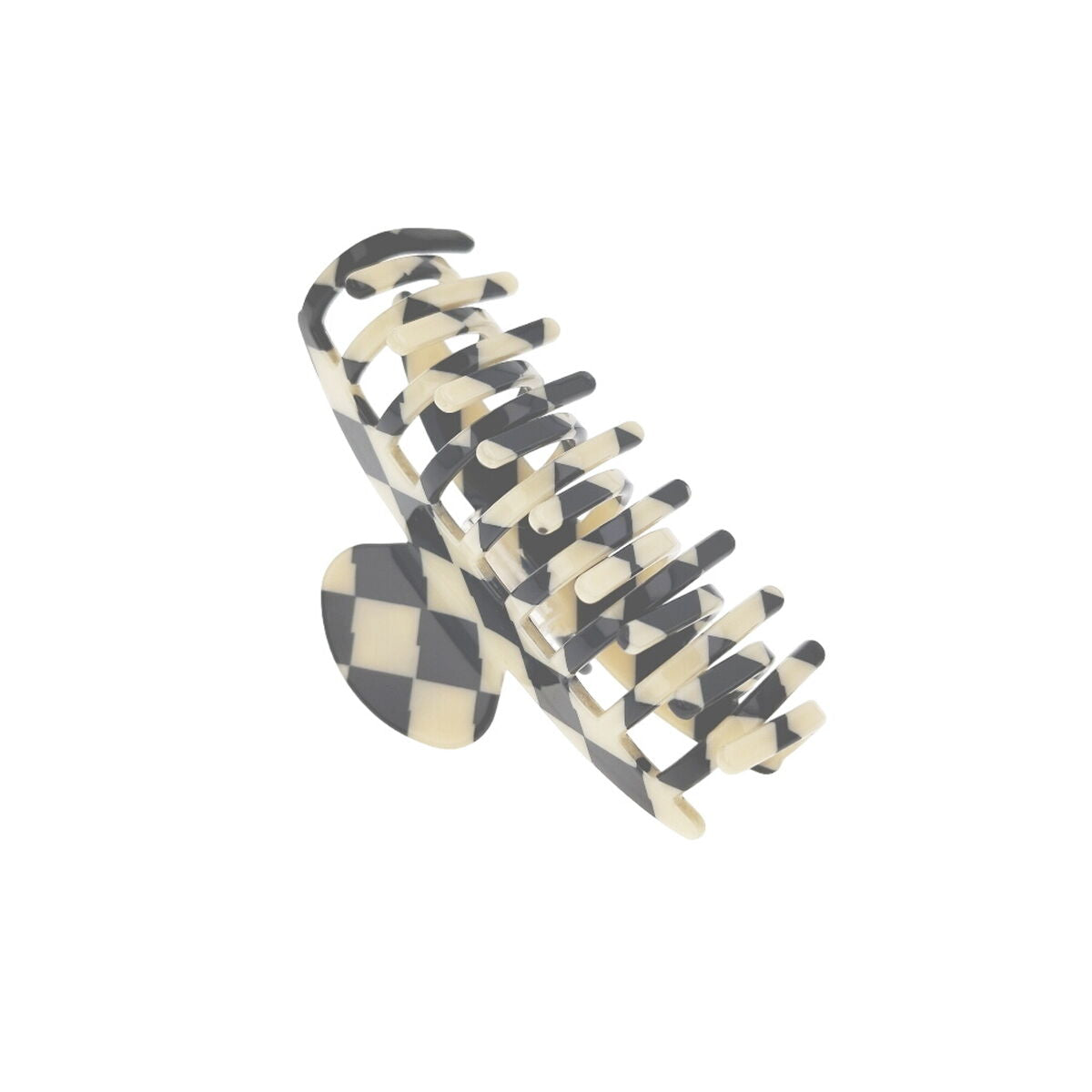 Hair Accessory Araban White Black Squared-0