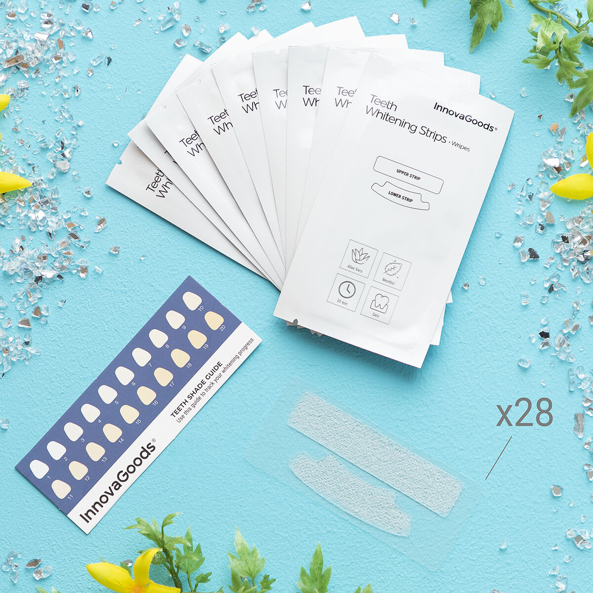 Teeth Whitening Strips Wripes InnovaGoods-10