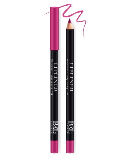 Bel London, BEL London, Olio vegetale idrogenato, Impermeabile, Contorno, Matita labbra, 116, Rosa, 0.78 g - Cosmova