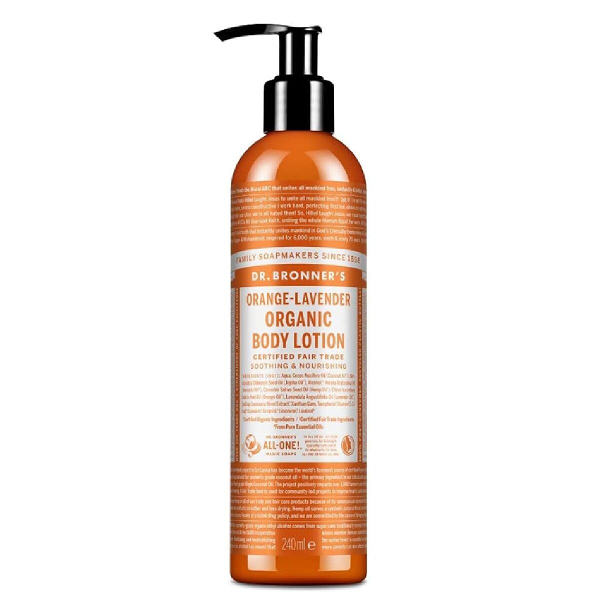 Körperlotion Dr. Bronner's Naranja-Lavanda 240 ml-0