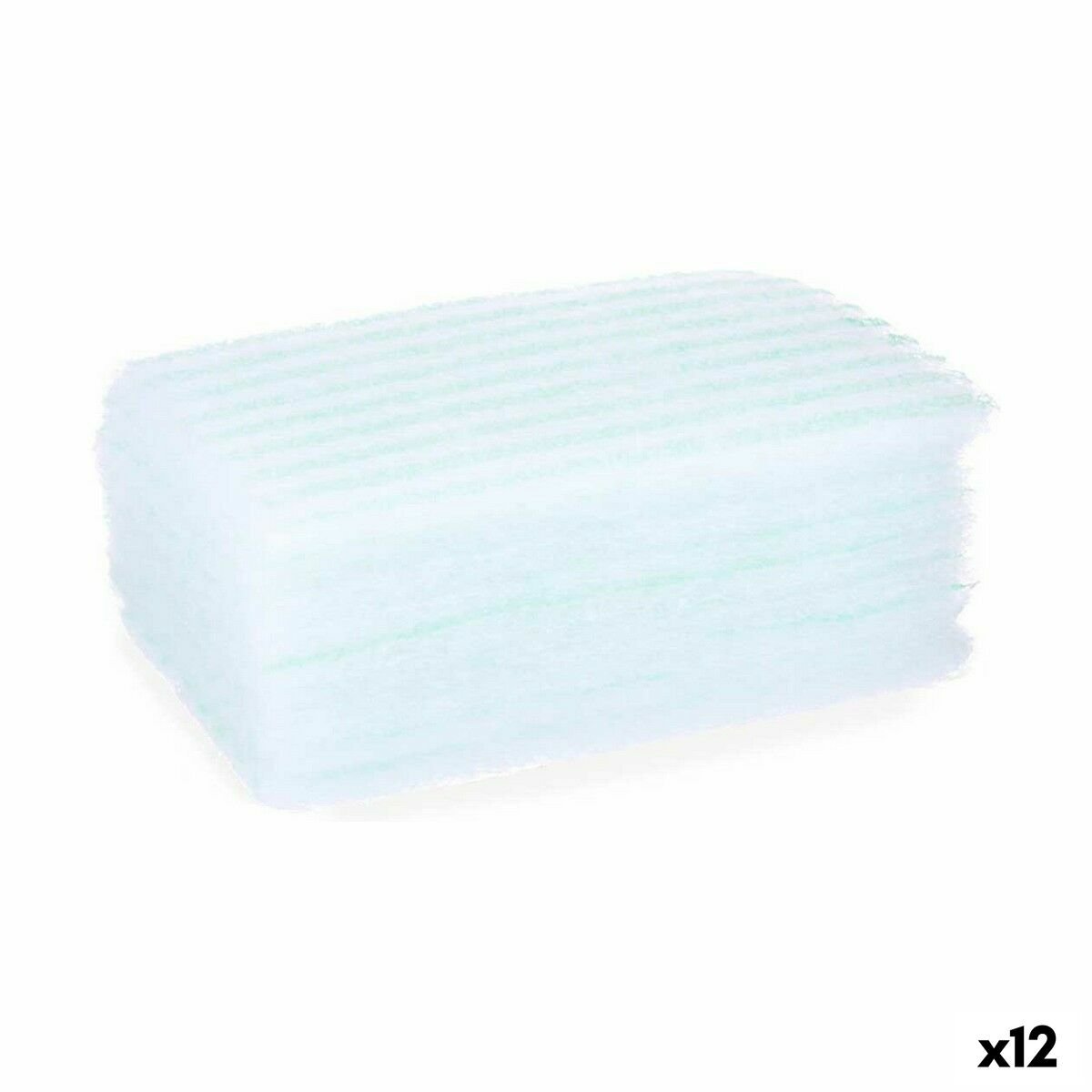 Éponge corporelle Berilo 11880014 bleu blanc 19,5 x 12 x 1,5 cm savon (12 unités)-0