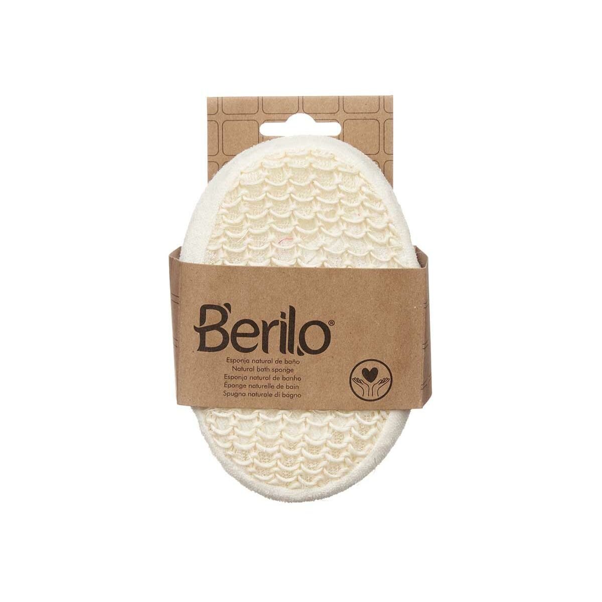 Éponge Corporelle Berilo B7083-8 Blanc Beige 11 x 15 x 5 cm (12 Utés)-2