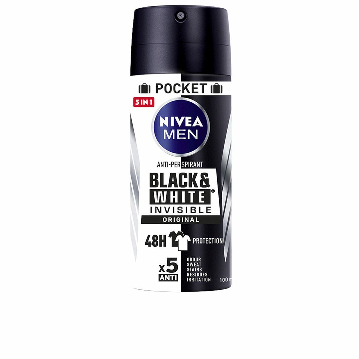 Deodorant Nivea Men Black & White Invisible 100 ml-0