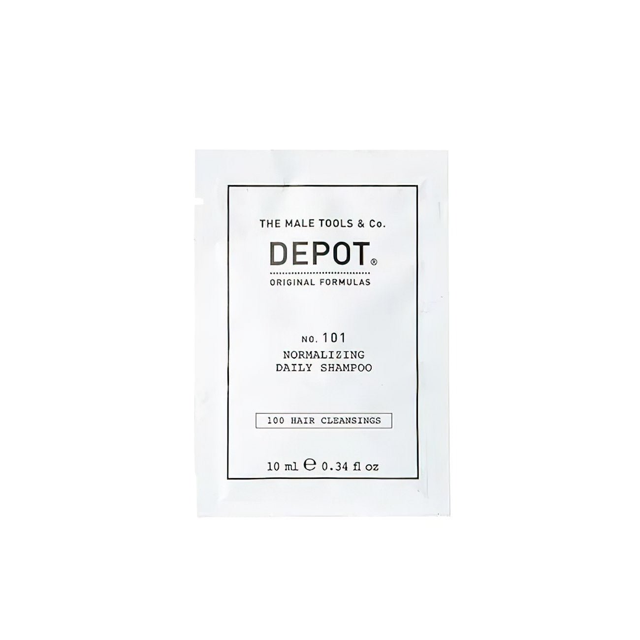Depot, 100 Hair Cleansing No. 101, Complesso botanico, Shampoo per capelli, Normalizzazione, 10 ml - Cosmova