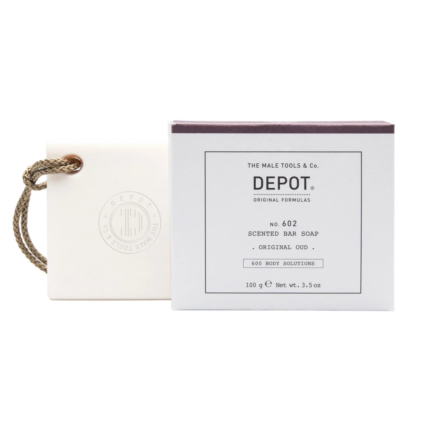 Depot, 600 Body Solutions No. 602, Complesso botanico, Pulizia, Oud originale, Saponetta profumata, 100 g - Cosmova
