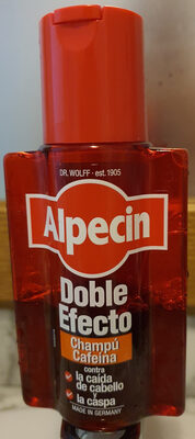 Alpecin Caffeine Double Effect shampoo Anticaída e Anticaspa 200 ml
