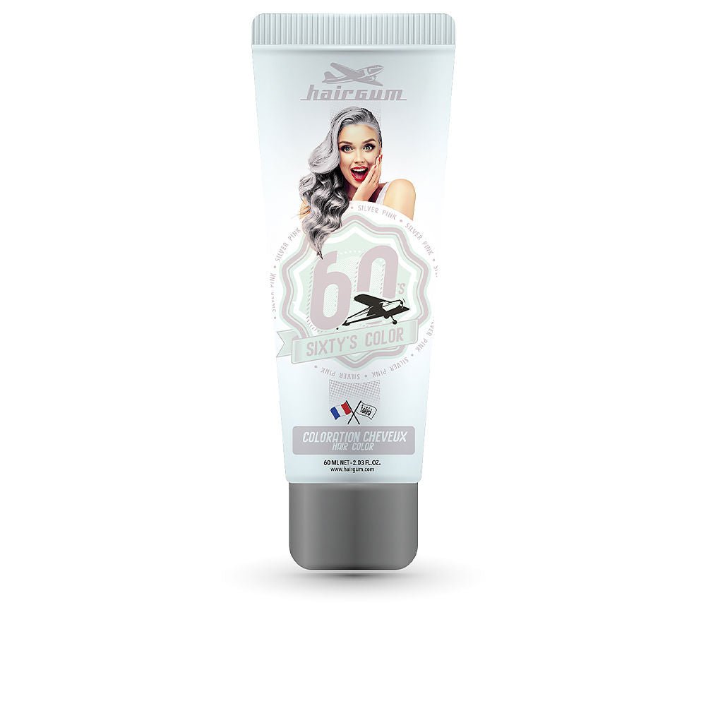 Hairgum SIXTY'S COLOR Haarfarbe #silver rosa – imagine 1