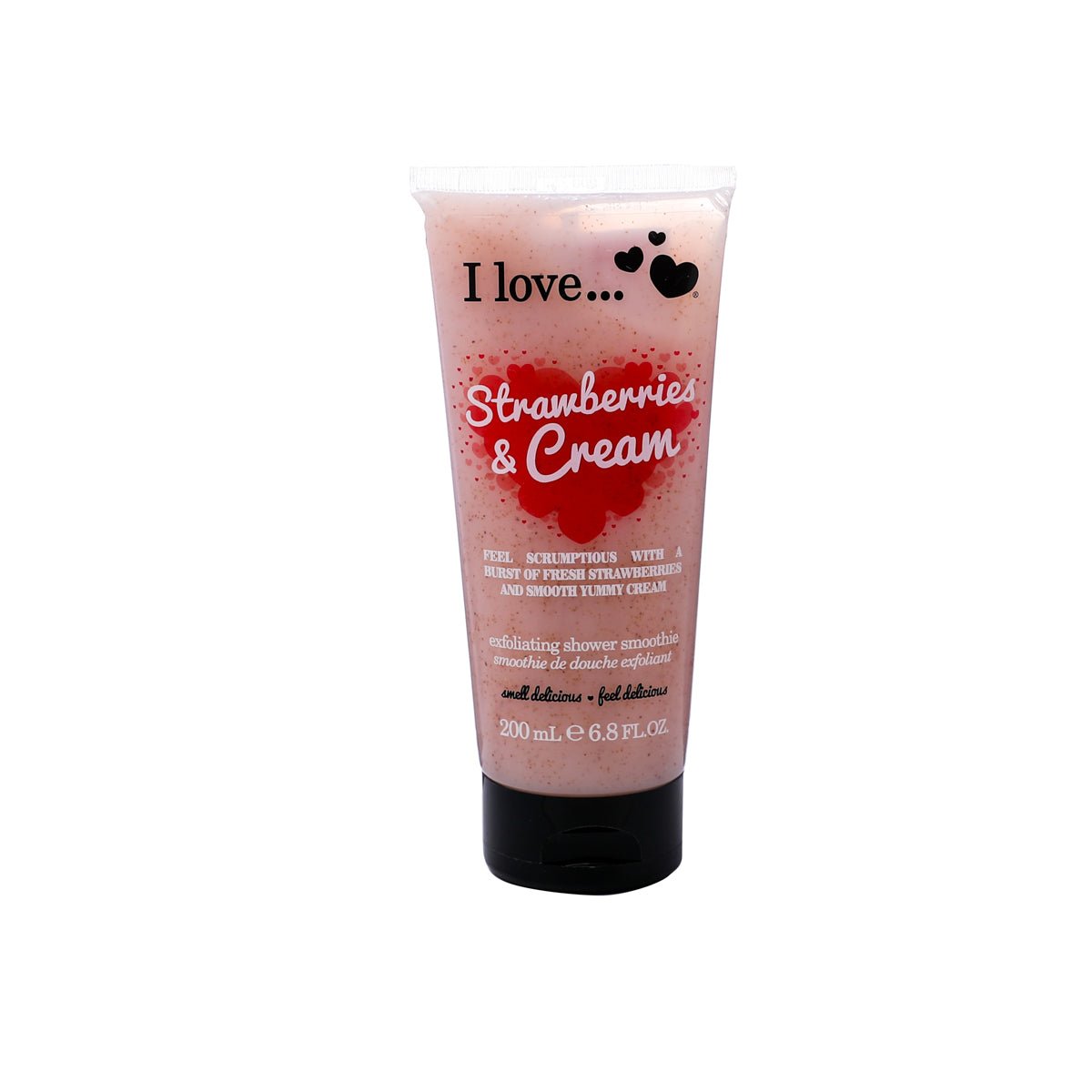 I Love, Strawberries & Cream, Esfoliazione, Gel doccia, 200 ml - Cosmova