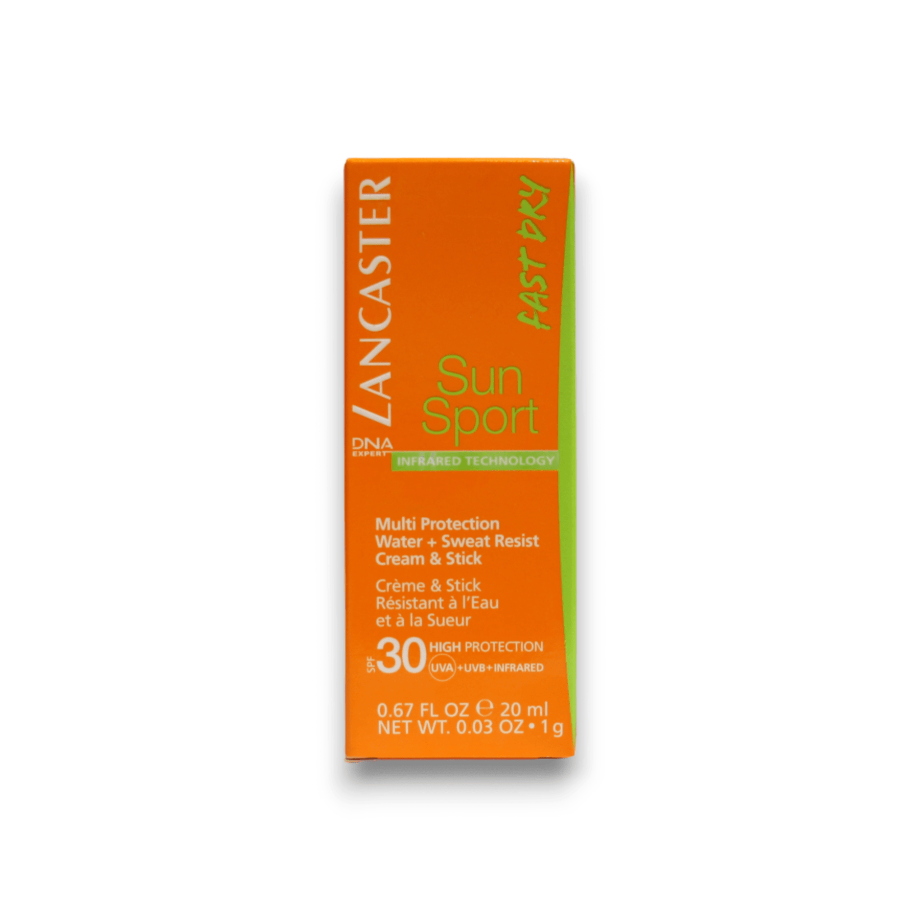 Lancaster, Sun Sport, Impermeabile, Stick solare, SPF 30, 20 ml - Cosmova