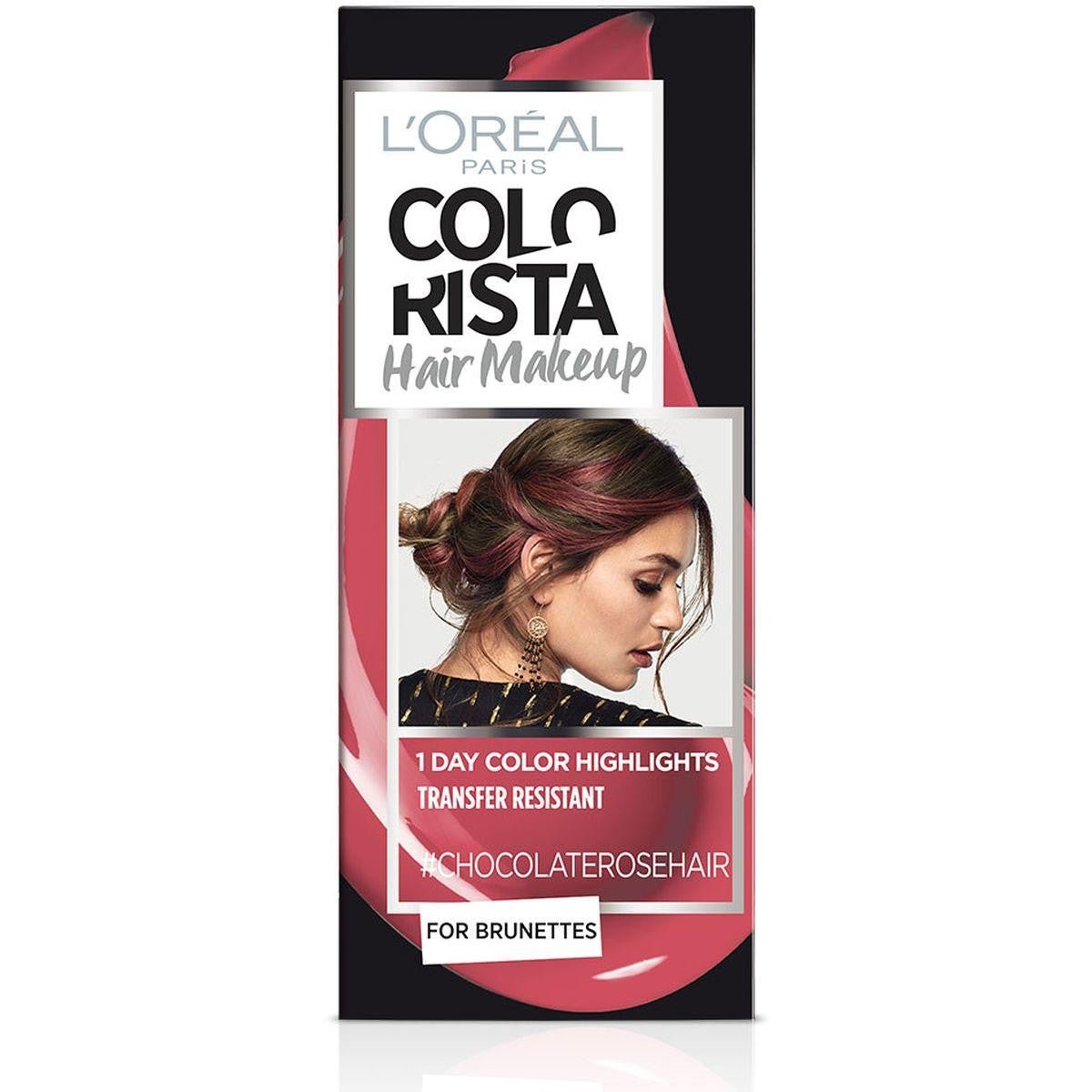 L'Oreal Paris, Colorista Hair Makeup, Tintura per capelli semi-permanente, CHOCOLATEROSEHAIR, 30 ml - Cosmova