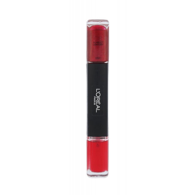 L'Oreal Paris, Infallible, Smalto per unghie 2-in-1, 018, Secolo scarlatto, 2 x, 5 ml - Cosmova