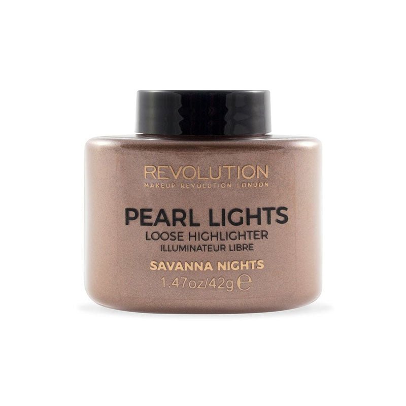 Makeup Revolution, Pearl Lights, Cipria illuminante libera, Notti di Savannah, 25 g - Cosmova