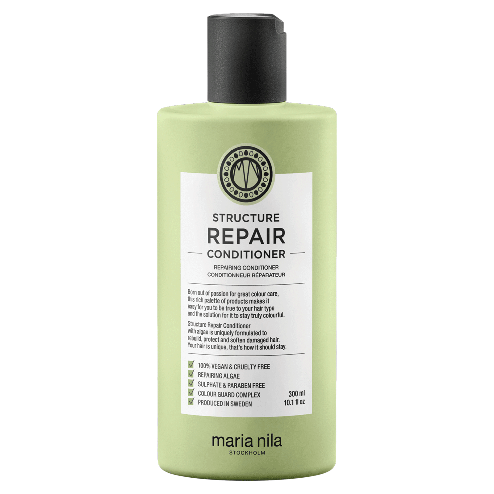 Maria Nila, Structure Repair, Cruelty Free, Balsamo per capelli, Per la riparazione, 300 ml - Cosmova