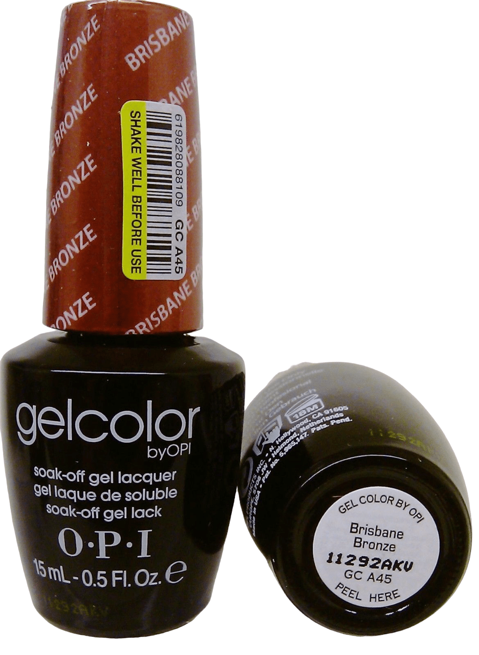 Opi, Gel Color, Smalto semipermanente, GC A45, Bronzo di Brisbane, 15 ml - Cosmova