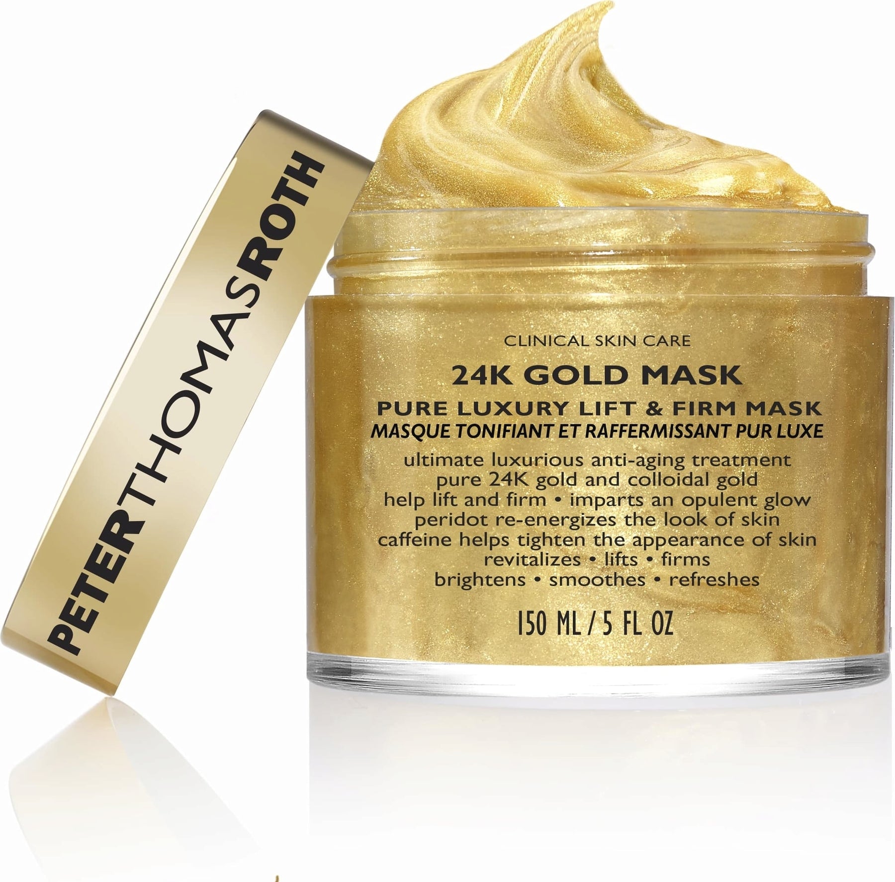 Peter Thomas Roth, 24K Gold Pure, Solleva e Rassoda, Maschera crema, Per il viso, 150 ml - Cosmova