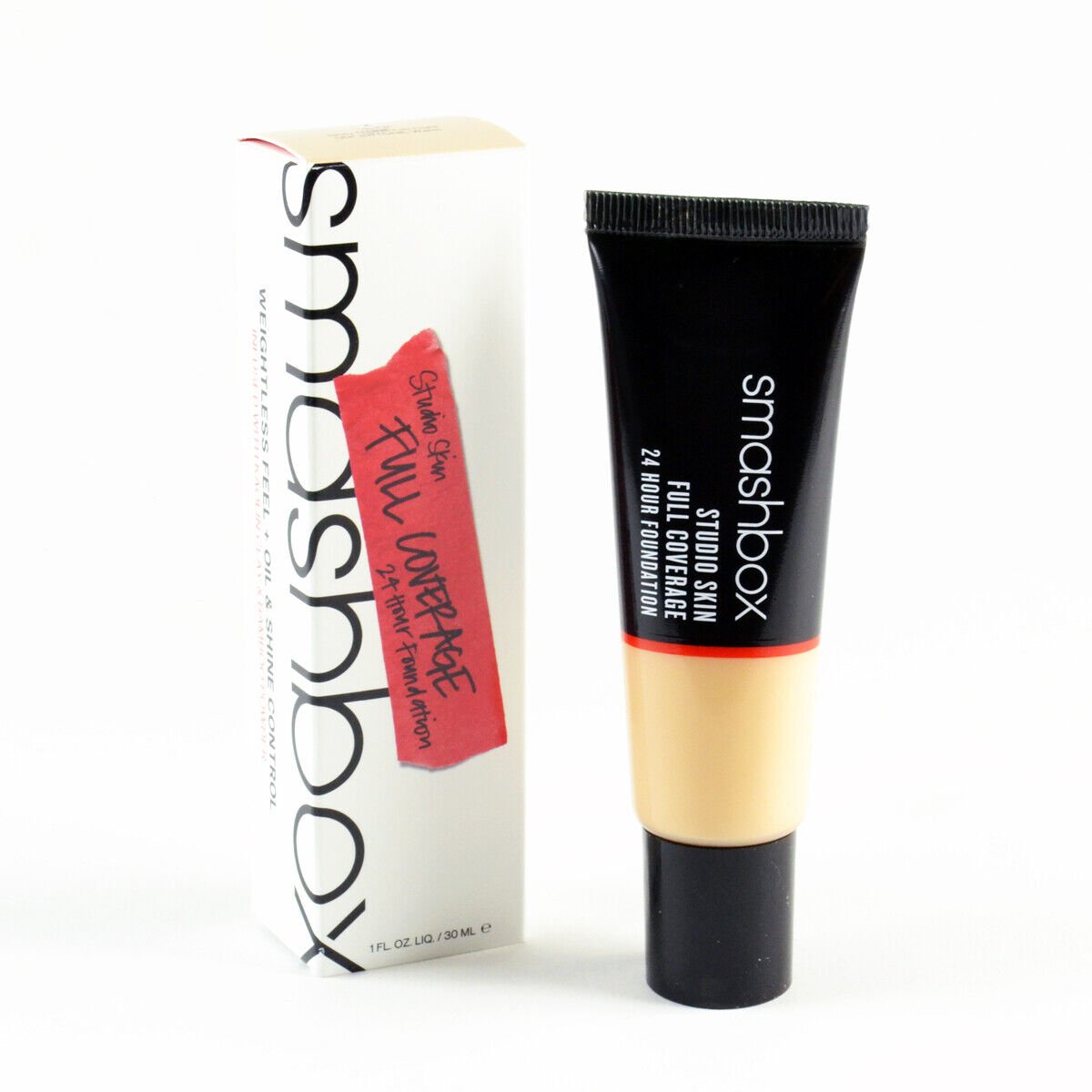 Smashbox, Studio Skin, Alta copertura, Fondotinta liquido, 1,15, Chiaro-Calda & Pesca, 30 ml - Cosmova