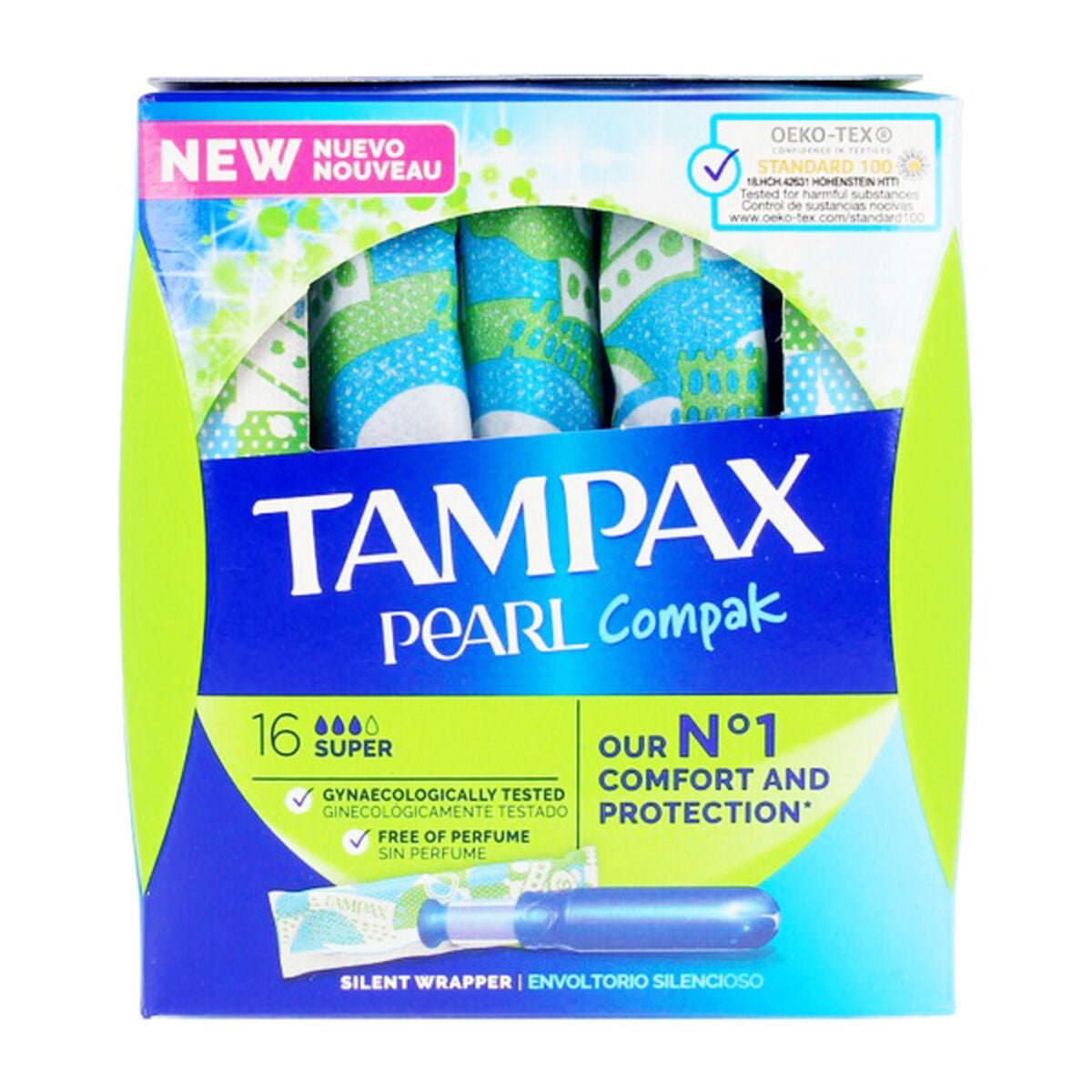Super Tampons PEARL Tampax Tampax Pearl Compak (18 uds) 18 uds-0
