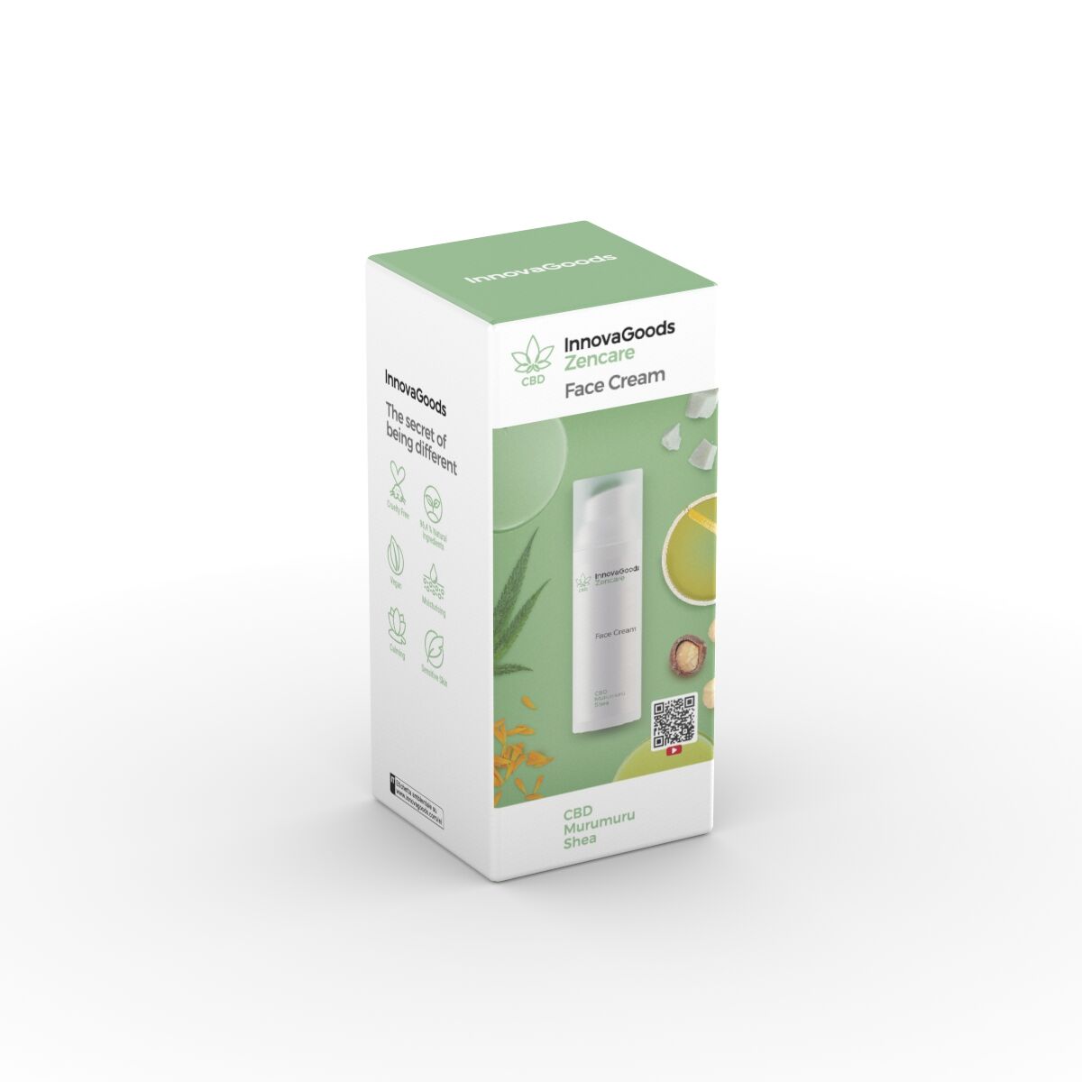 Feuchtigkeitsspendende Gesichtscreme CBD Zencare InnovaGoods 50 ml-1