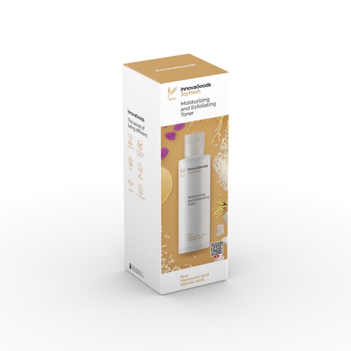 Tonico viso idratante ed esfoliante Riso Joyfresh InnovaGoods 150 ml-1