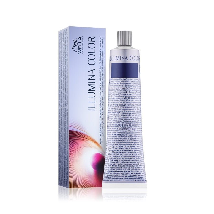Wella Professionals, Illumina Color, Tinta per capelli permanente, 9/7 Light Blonde Chestnut, 60 ml - Cosmova