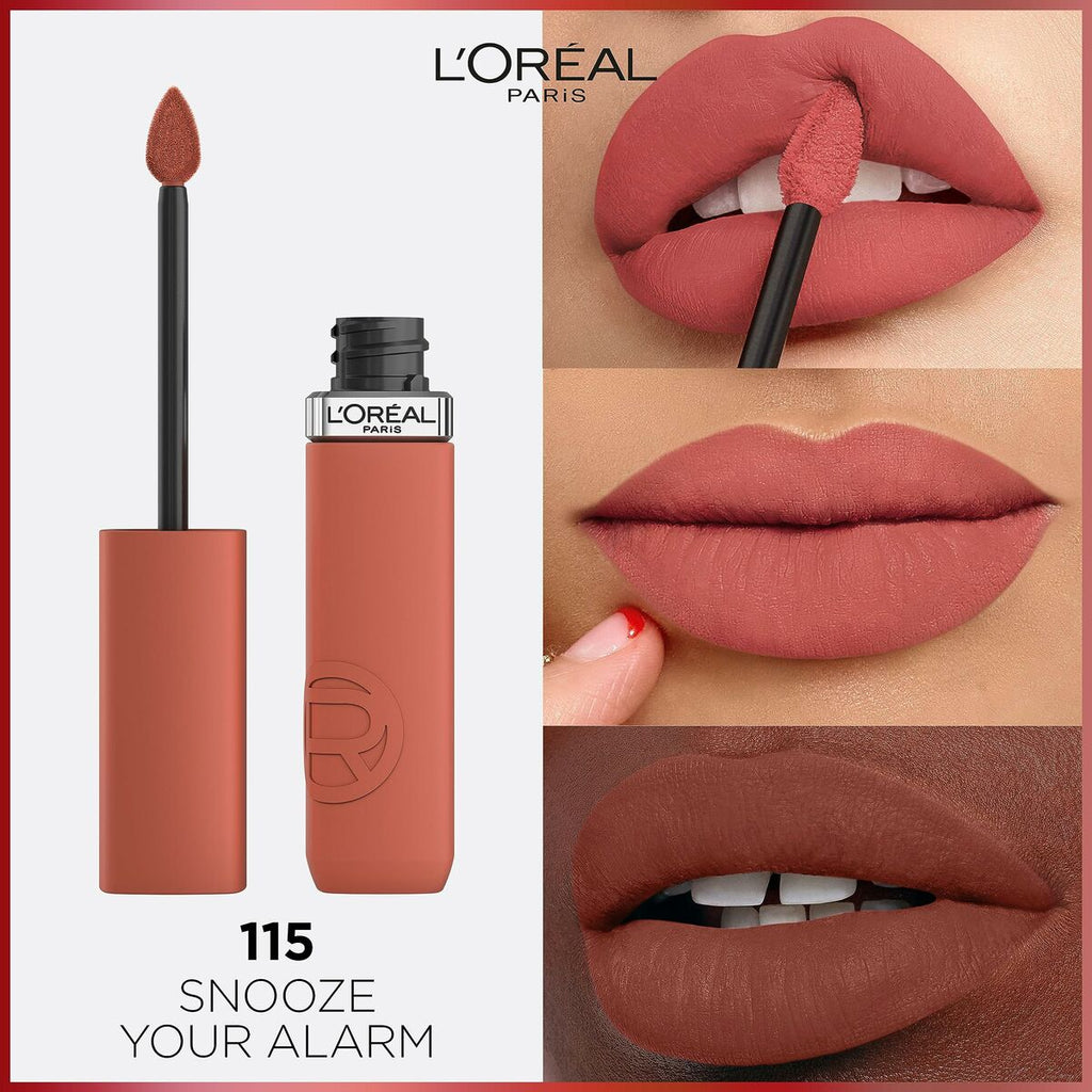 פליסיק ליפּנשטיפט L'Oreal Make Up Infaillible Matt Resistance Snooze your Ala Nº 115 (1 Unit)-3
