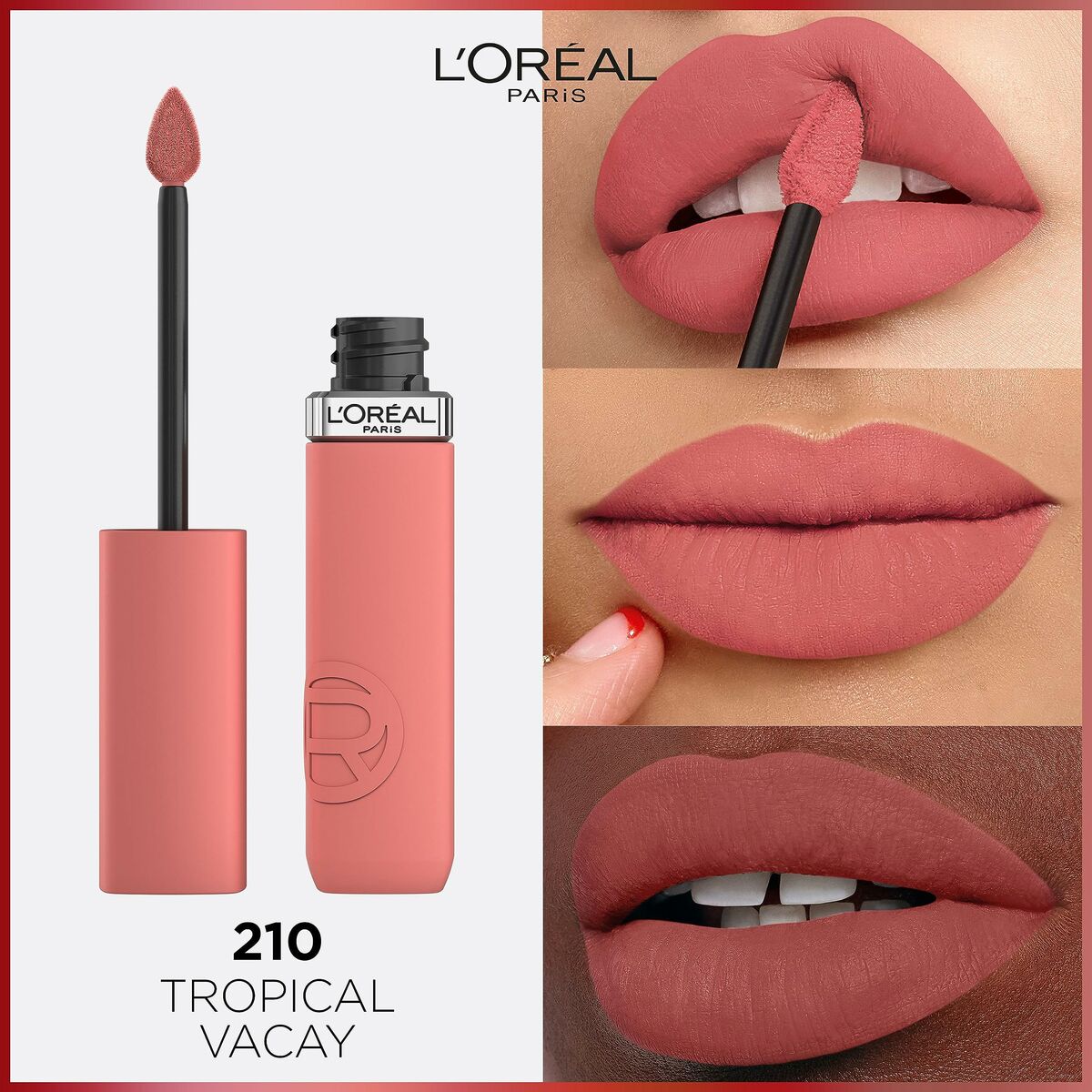 Liquid lipstick L'Oreal Make Up Infaillible Matte Resistance Tropical Vacay Nº 210 (1 Unit)-3