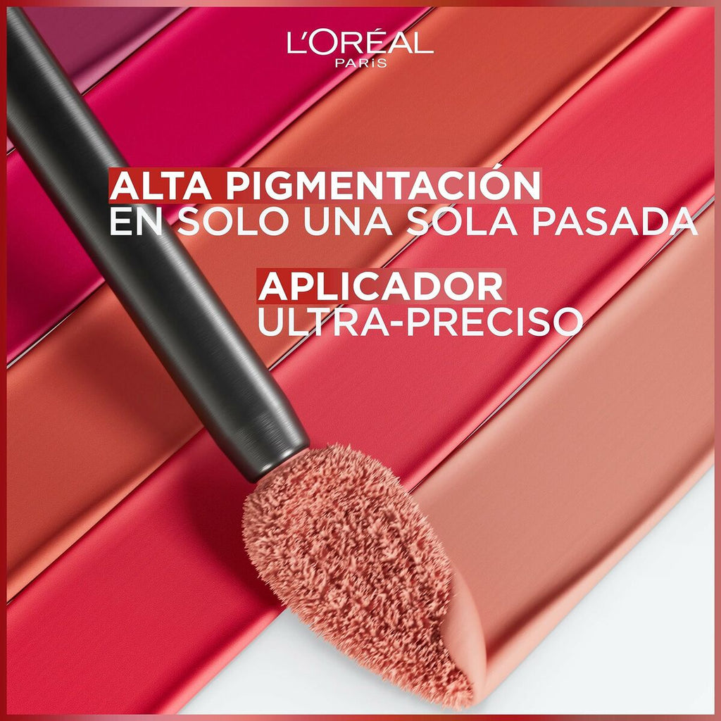 Labial líquido L'Oreal Make Up Infaillible Matte Resistance Wine ¿no? Nº 500 (1 Unidad)-4