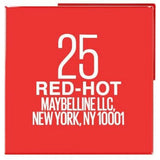 shimmer lipstick Maybelline SuperStay 25-red-hot-1