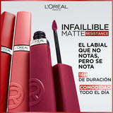 Liquid lipstick L'Oreal Make Up Infaillible Matte Resistance Road Tripping Nº 240 (1 Unit)-5