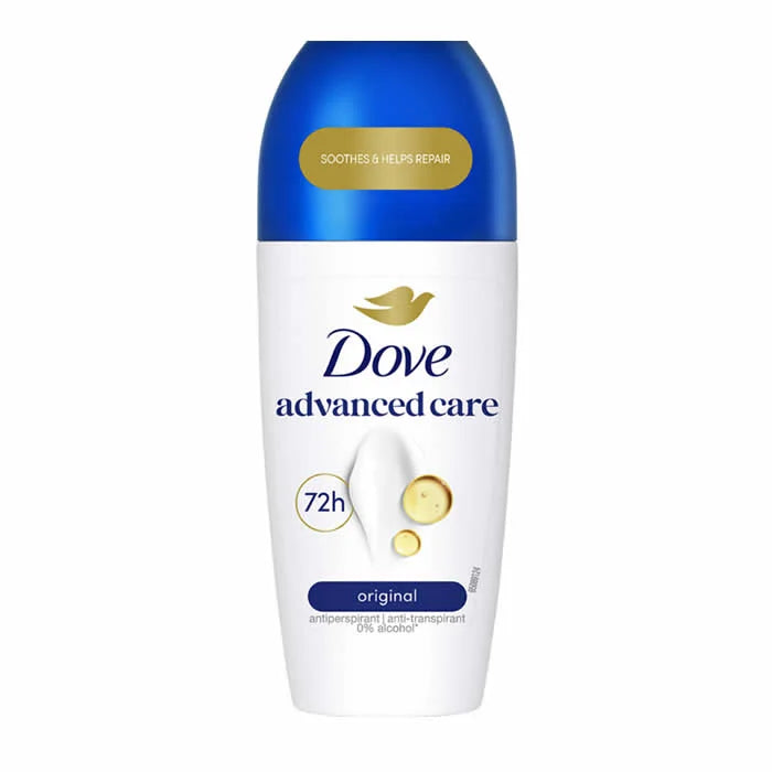 Dove Advanced Care Original 72h Antiperspirant Roll-On deodorante 0% Alcohol 50 ml