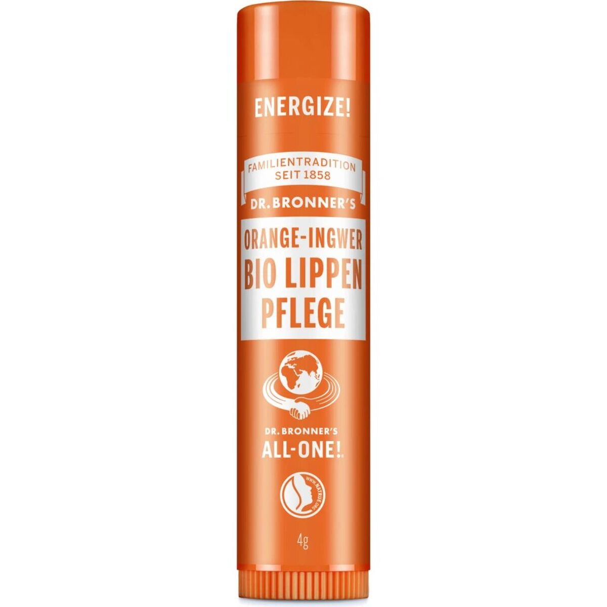 Lippenbalsam Dr. Bronner's Orange Ingwer 4 g-0