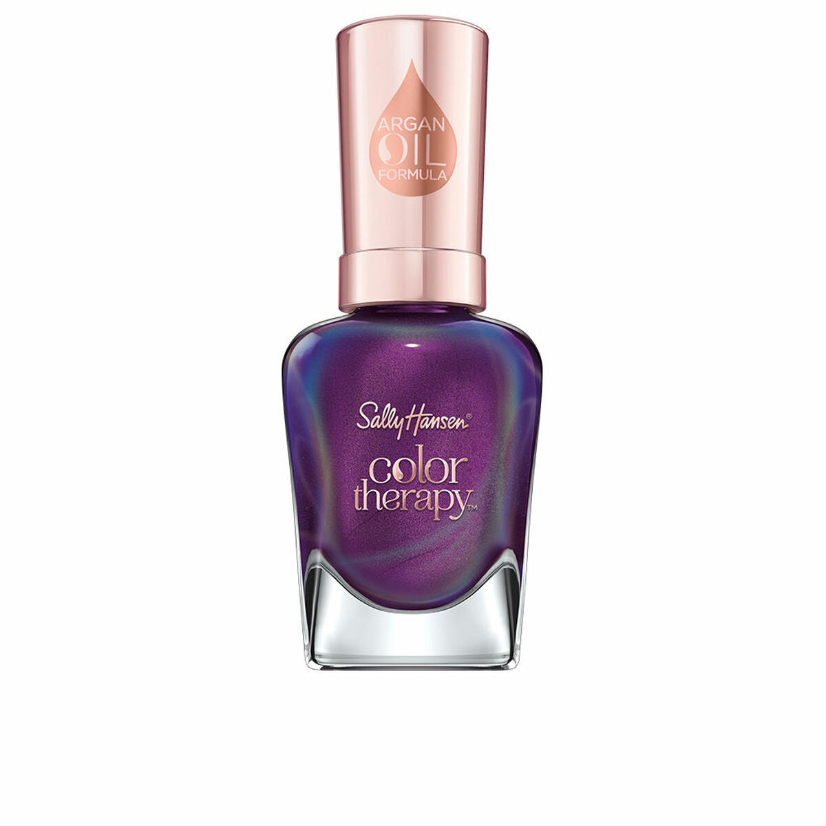 Nagellack Sally Hansen Color Therapy Sheer Nº 402 Plum Euphoria 14,7 ml-0