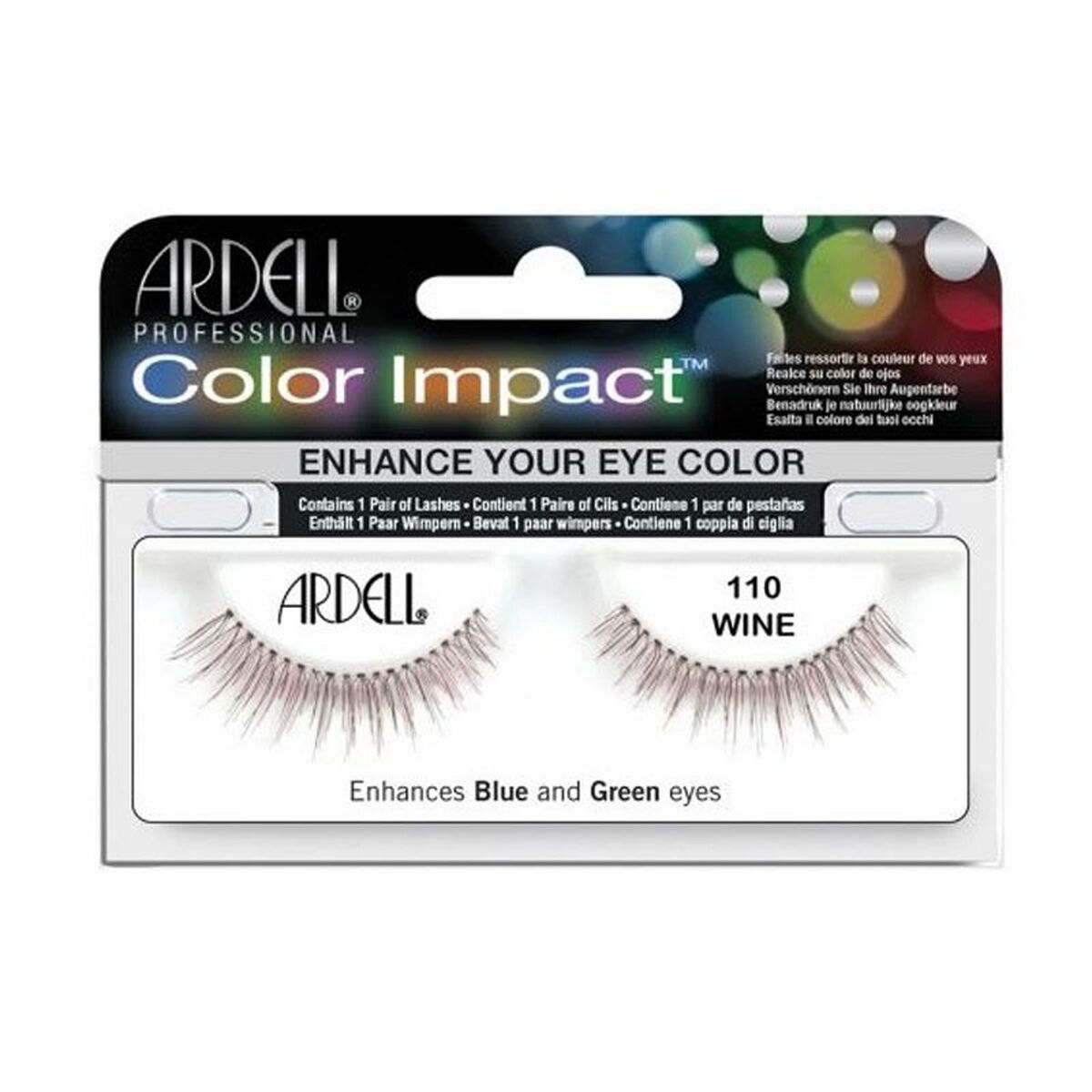 Set of false eyelashes Ardell Color Impact Nº 110 Wine-0