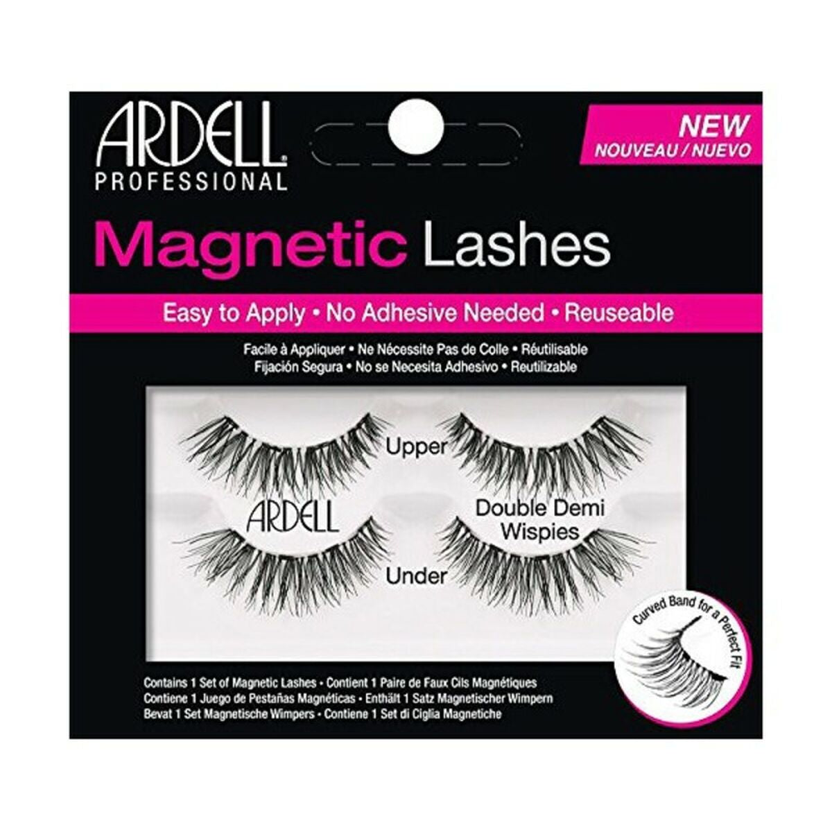False Eyelashes Double Demi Wispies Ardell AII67952 Black (4 Units)-0