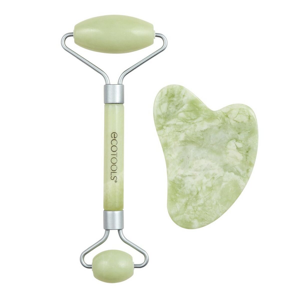 Anti-Ageing Treatment for Face and Neck Ecotools Jade Jade Set 2 Pieces-0