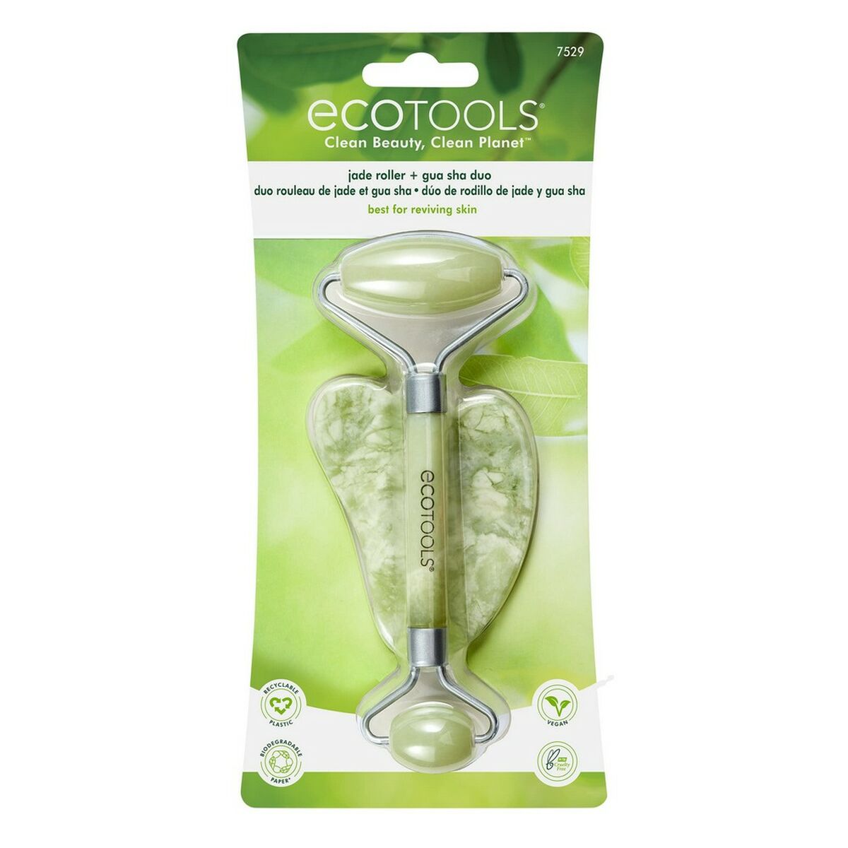 Trattamento Antietà Viso e Collo Ecotools Jade Jade Set 2 Pezzi-6