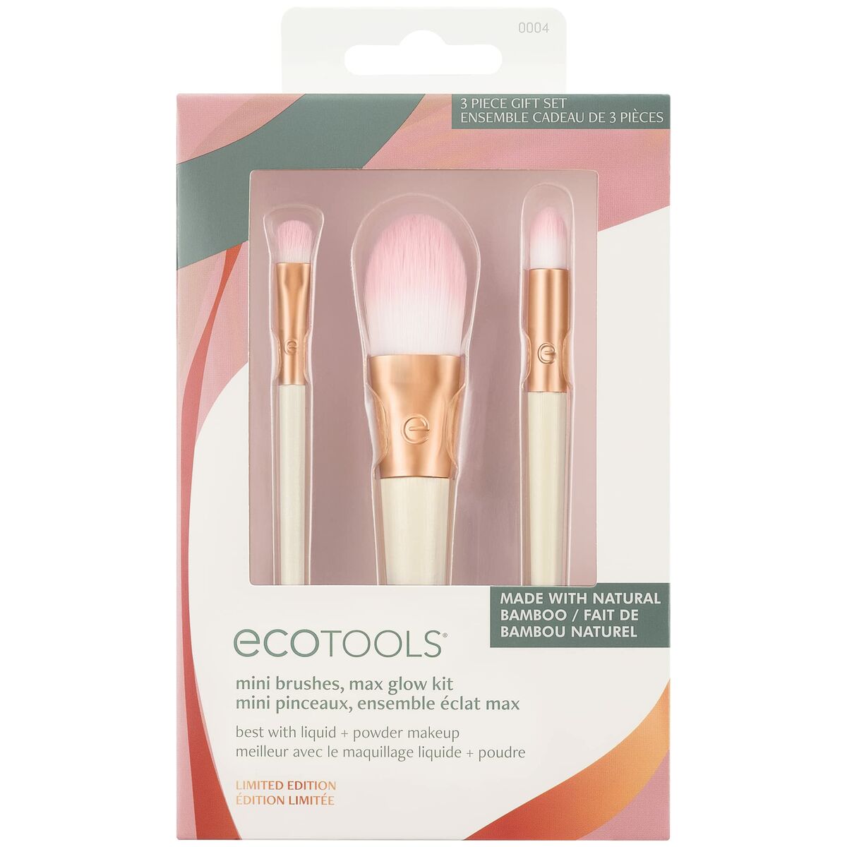 Set Make-up-Pinsel Ecotools Ready Glow Limited Edition 3 Stück-0