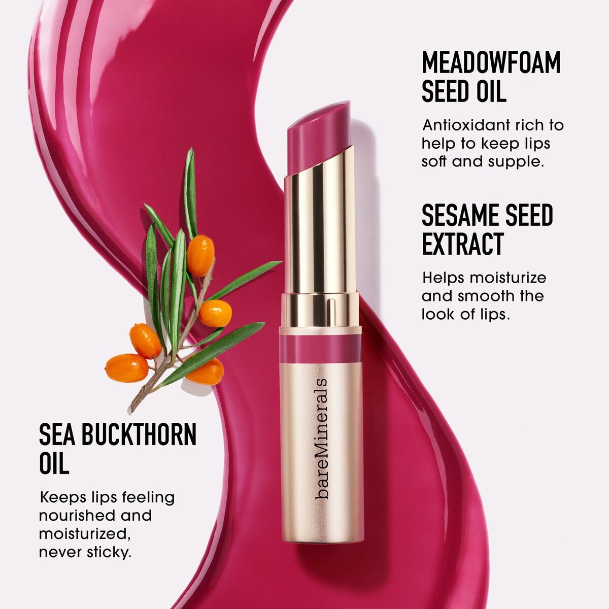 Rossetto bareMinerals DEWY LIP Amicizia 2,3 g-2