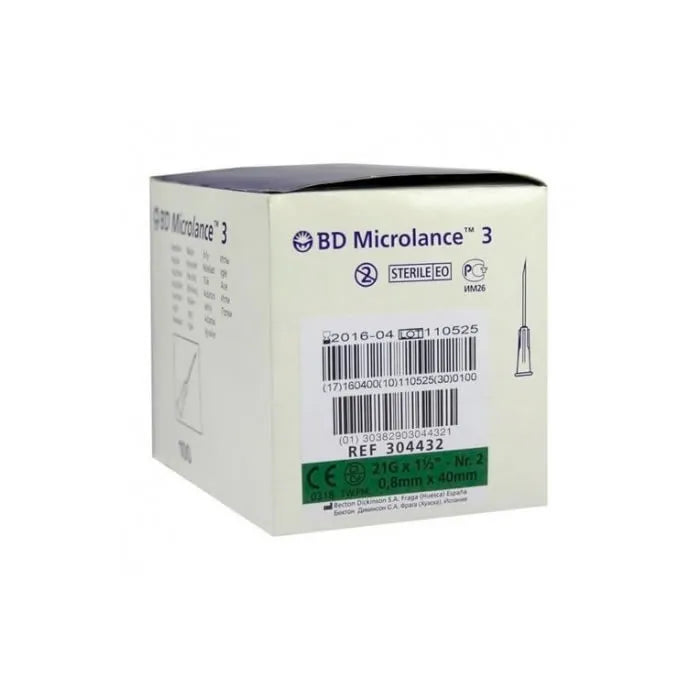 BD Microlance Ago 0,8 mm x 40 mm 100 unità