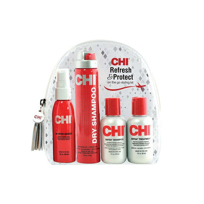 Set de coiffure Farouk Chi Refresh & Protect 4 pièces