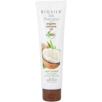 Crème coiffante Farouk Biosilk Silk Therapy Huile de Coco Cheveux Bouclés (148 ml)