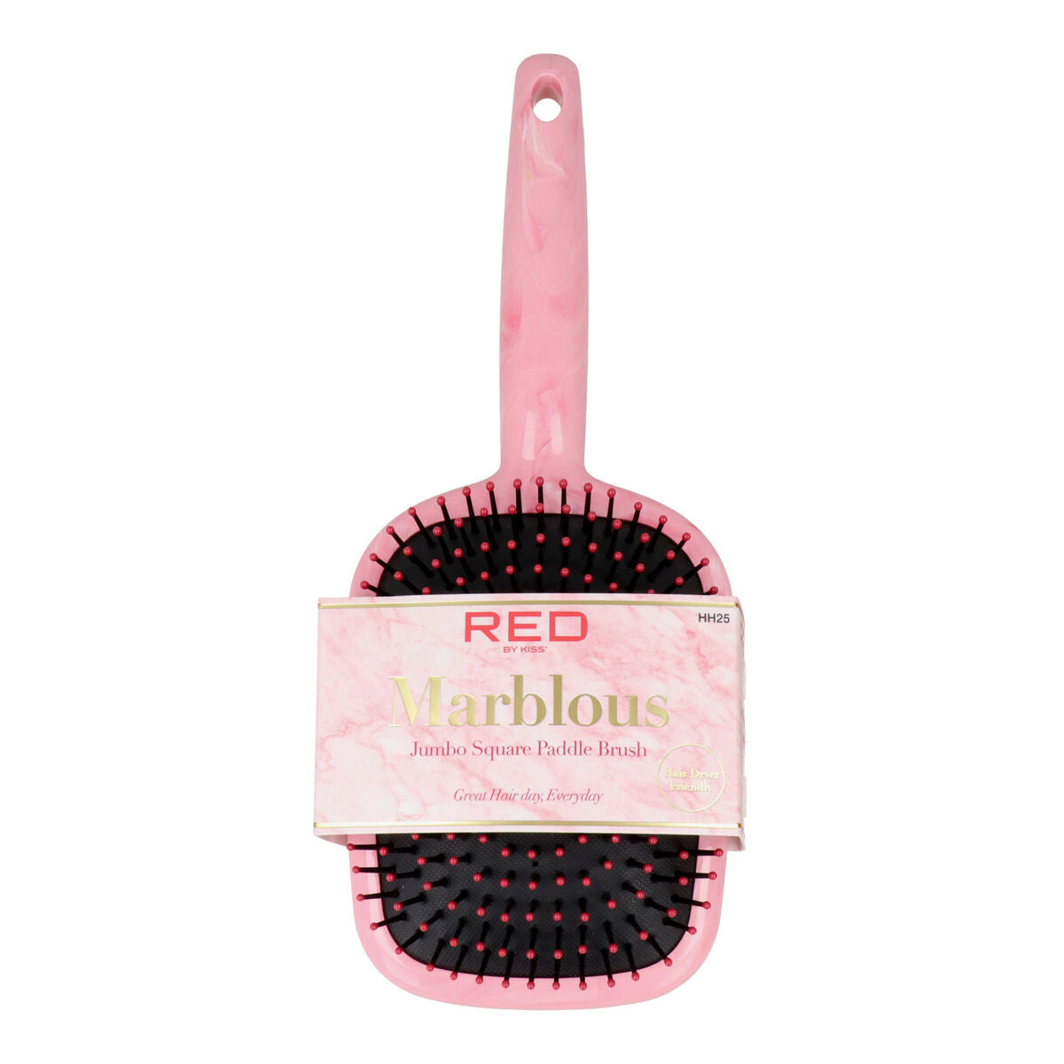 Entwirrende Haarbürste Red Kiss Kiss Marblous Pink-0