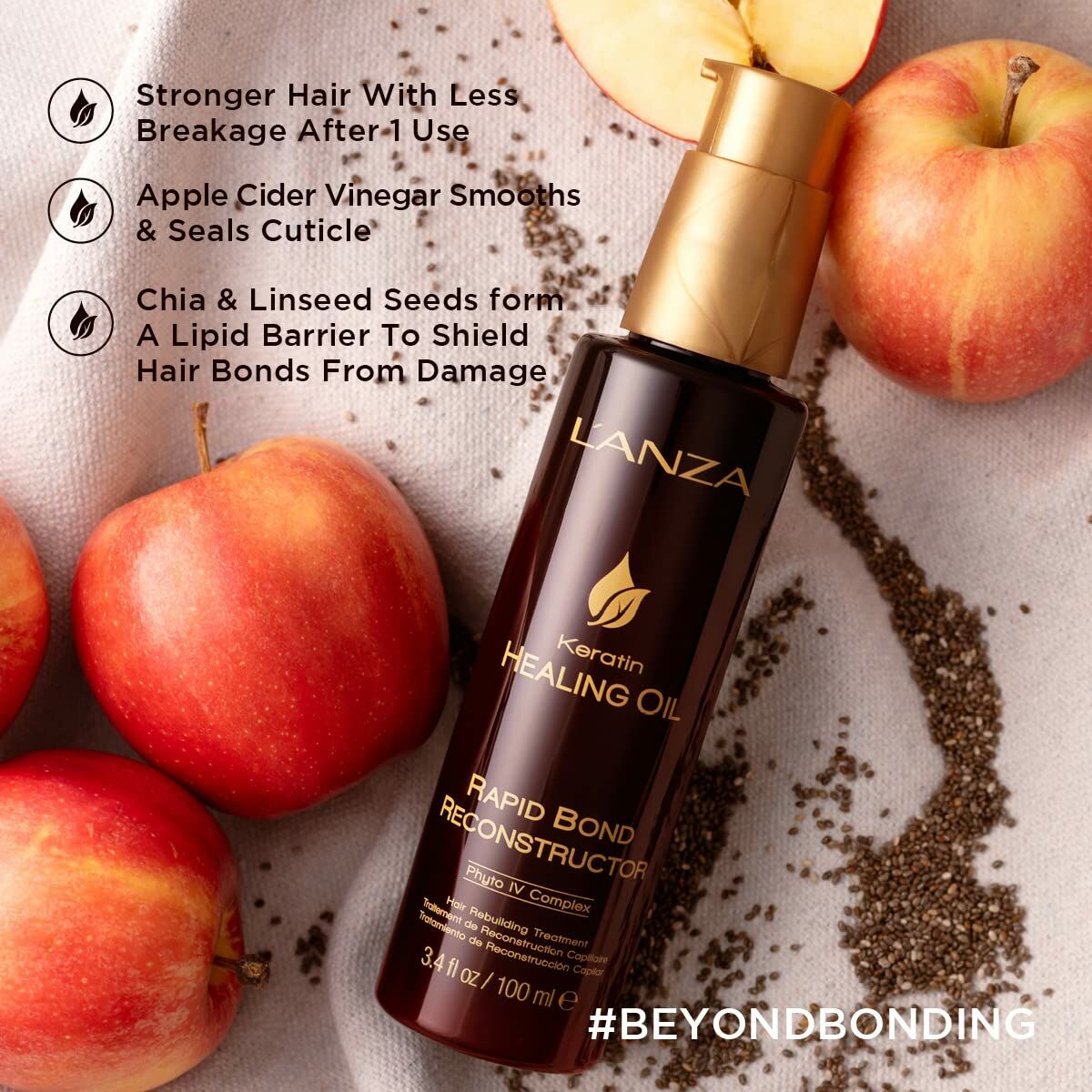 Styling Cream L'ANZA Keratin Healing Oil 100 ml-7